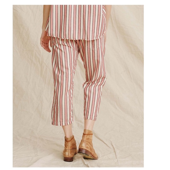 NEW • The Great • Convertible Striped Trouser Lg - Picture 3 of 7